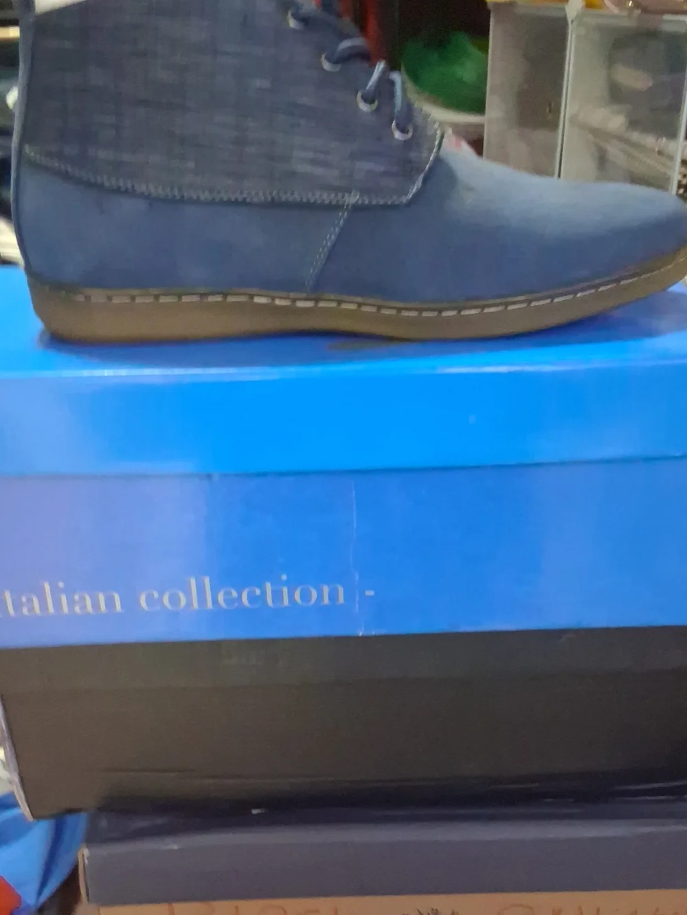 Tayno Navy Men's Chukka Boots